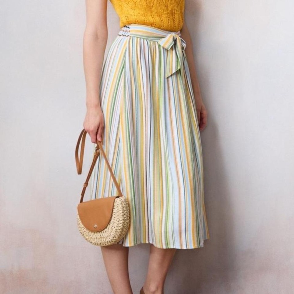 Women's LC Lauren Conrad Crosshatch Midi Wrap Skirt Size M